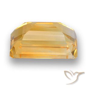 Citrino Laranja Dourado Profundo Natural 4.50ct, Corte Octógono / Esmeralda, VVS