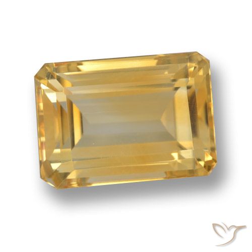 8.66ct Natural Ouro Citrino, Corte Esmeralda, VVS