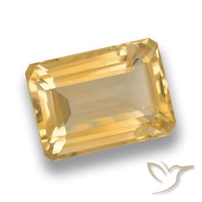 Citrino Ouro Natural 7.50ct, Corte Octógono / Esmeralda, VVS