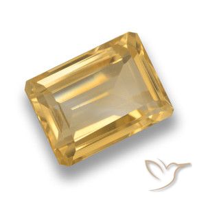Citrino Ouro Natural 7.24ct, Corte Octógono / Esmeralda, VVS