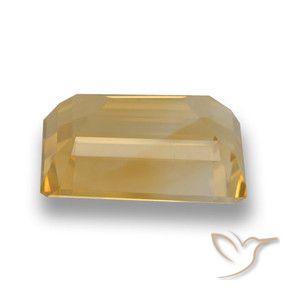 Citrino Ouro Natural 7.24ct, Corte Octógono / Esmeralda, VVS