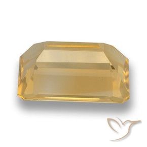 Citrino ouro médio Natural 6.24ct, Corte Octógono / Esmeralda, VVS-VS