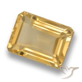 Citrino Laranja-Ouro Natural 7.98ct, Corte Octógono / Esmeralda, VVS