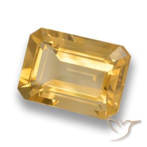 Citrino Laranja-Ouro Natural 6.82ct, Corte Octógono / Esmeralda, VVS