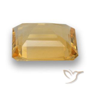 Citrino Laranja-Ouro Natural 3.46ct, Corte Octógono / Esmeralda, VVS