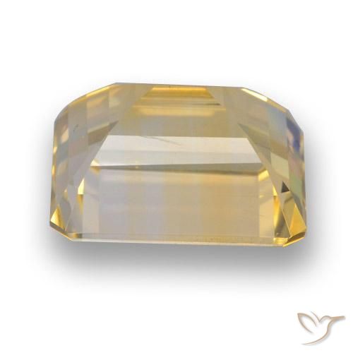 Citrino Dourado claro Natural 4.83ct, Corte Octógono / Esmeralda, VVS-VS