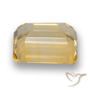 Citrino ouro médio Natural 4.55ct, Corte Octógono / Esmeralda, VVS