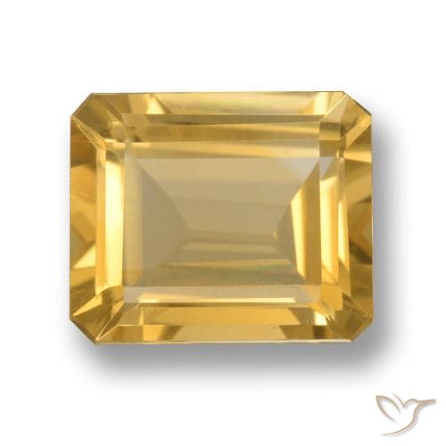 5.12ct Natural Laranja Dourada Citrino, Almofada, VS