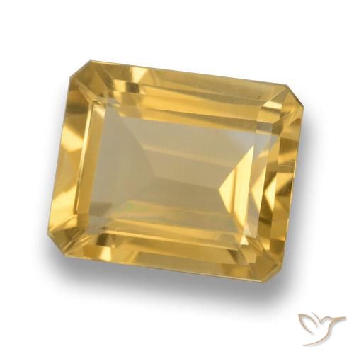 Citrino Laranja Dourada Natural 5.12ct, Almofada, VS