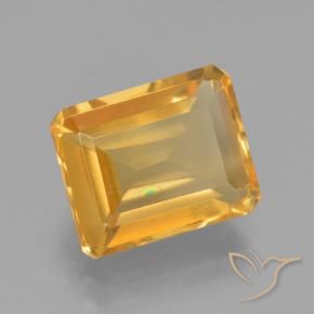 Citrino Laranja-Ouro Natural 4.53ct, Corte Octógono / Esmeralda, VS