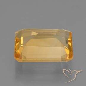 Citrino Laranja-Ouro Natural 4.56ct, Corte Octógono / Esmeralda, VVS-VS