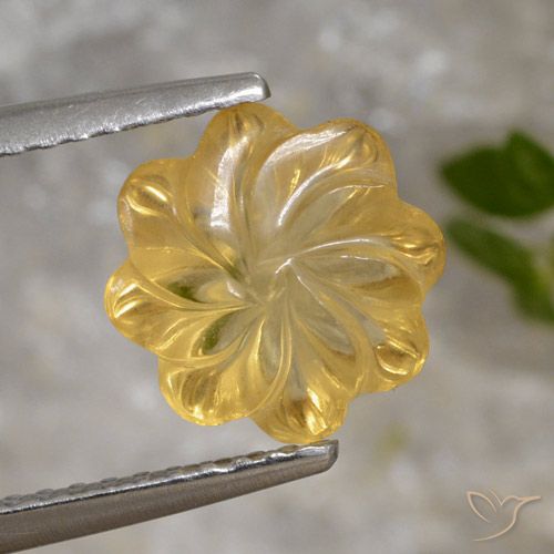 2.00ct Natural ouro médio Citrino, Flor cortada, Transparente