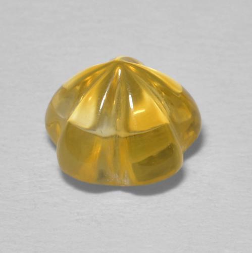 Citrino Top Ouro Natural 2.23ct, Flor cortada, Transparente