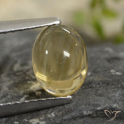 1.30ct Natural Luz Dourada Citrino, oval, Transparente