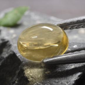 Citrino amarelo natural 1,02ct, corte oval, transparente