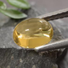 Citrino dourado natural 1,07ct, corte oval, transparente