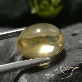 Citrino Amarelo Terroso Natural 2.40ct, oval, Transparente