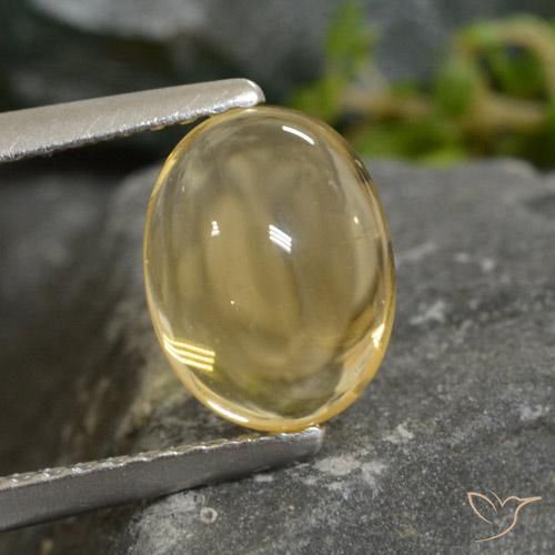 1.88ct Natural Luz Dourada Citrino, oval, Transparente