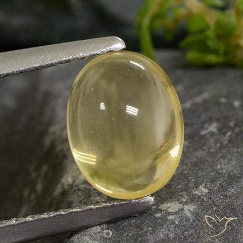 1.61ct Natural Luz amarela Citrino, oval, Transparente