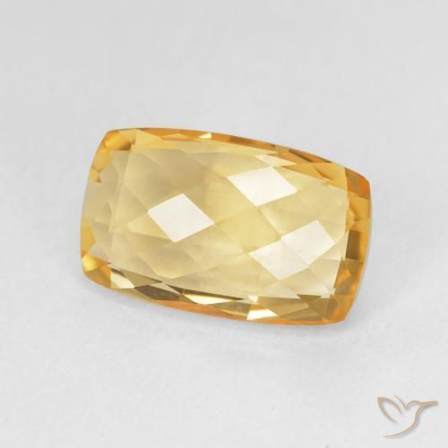 Citrino Laranja claro-dourado Natural 4.05ct, Almofada, VVS