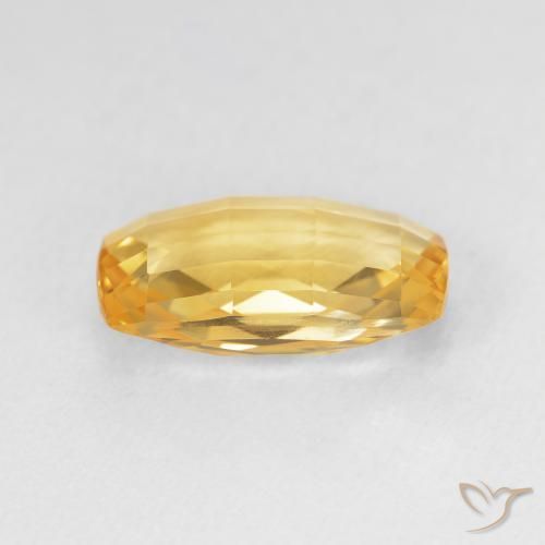Citrino Laranja claro-dourado Natural 4.05ct, Almofada, VVS