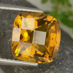 Citrino dourado natural 3,62ct, almofada cortada, VVS-VS
