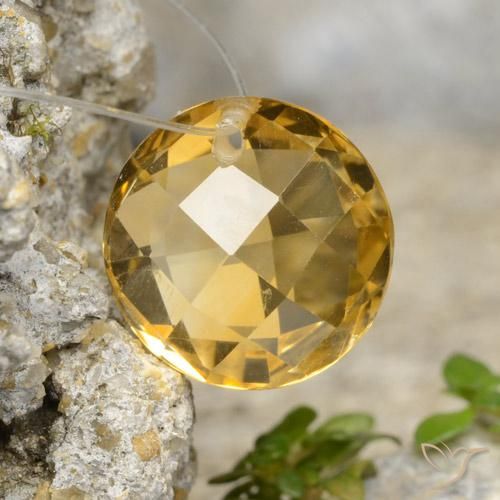 4.79ct Natural Laranja Dourada Citrino, Redondo, VVS