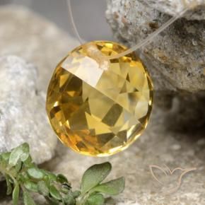 Citrino Ouro Natural 4.53ct, Redondo, VVS