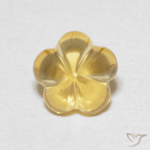 2.31ct Natural Mel amarelo Citrino, Flor cortada, Transparente