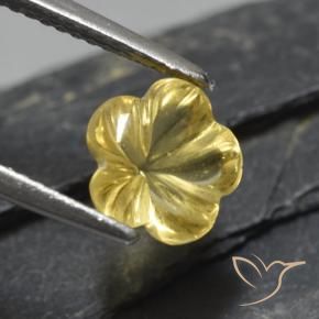Citrino Luz Dourada Natural 1.97ct, Flor cortada, Transparente