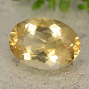 Citrino ouro médio Natural 5.29ct, oval, VVS