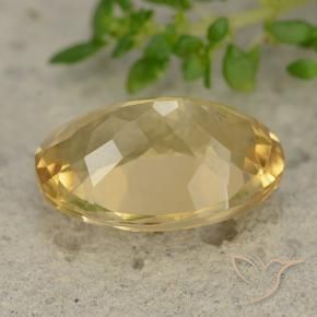 Citrino ouro médio Natural 5.29ct, oval, VVS