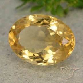Citrino Dourado médio Natural 6.19ct, oval, VVS