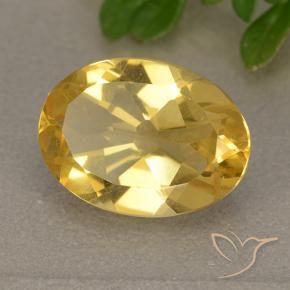 Citrino ouro brilhante Natural 4.15ct, oval, VVS-VS