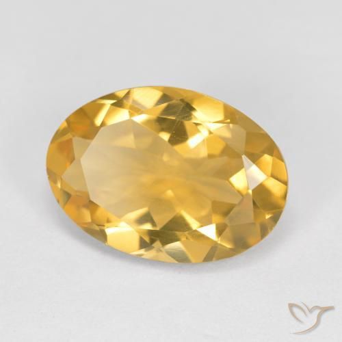 Citrino Dourado médio Natural 4.75ct, oval, VVS-VS