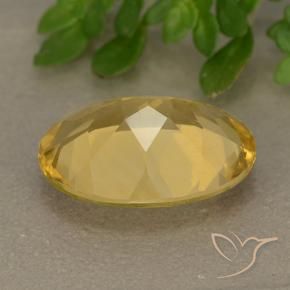 Citrino Dourado médio Natural 4.50ct, oval, VVS-VS