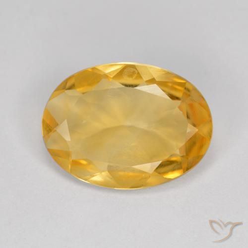 3.20ct Natural Laranja Dourado Profundo Citrino, oval, VVS-VS