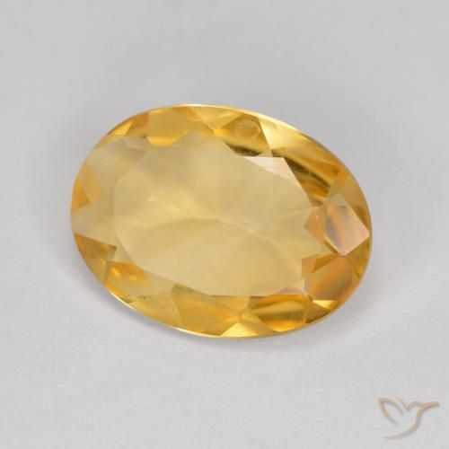 Citrino Laranja Dourado Profundo Natural 3.20ct, oval, VVS-VS