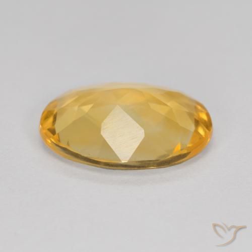 Citrino Laranja Dourado Profundo Natural 3.20ct, oval, VVS-VS