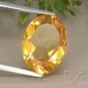Citrino Laranja escuro-dourado Natural 4.68ct, oval, VVS-VS