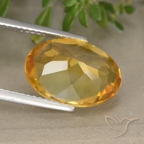 Citrino Laranja escuro-dourado Natural 4.68ct, oval, VVS-VS