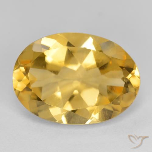 5.18ct Natural Dourado médio Citrino, oval, VVS-VS