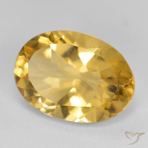 Citrino Dourado médio Natural 5.18ct, oval, VVS-VS
