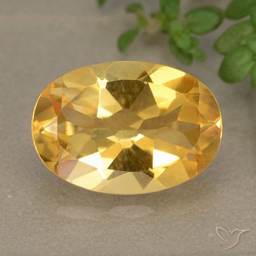 5.06ct Natural Laranja-dourado médio-claro Citrino, oval, VVS-VS