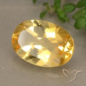Citrino Laranja-dourado médio-claro Natural 5.06ct, oval, VVS-VS