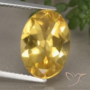 Citrino Dourado Natural 5.35ct, oval, VVS-VS