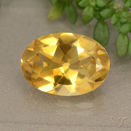 5.11ct Natural ouro brilhante Citrino, oval, VVS-VS