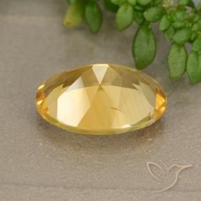 Citrino ouro brilhante Natural 5.11ct, oval, VVS-VS