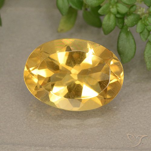 5.44ct Natural ouro médio Citrino, oval, VVS-VS