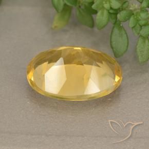 Citrino ouro médio Natural 5.44ct, oval, VVS-VS